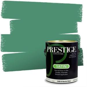 imagePRESTIGE Interior Paint and Primer in One Ballfield Satin 1 GallonHidden Meadow