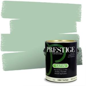 imagePRESTIGE Interior Paint and Primer in One Ballfield Satin 1 GallonRiverbanks