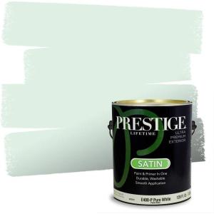 imagePRESTIGE Interior Paint and Primer in One Ballfield Satin 1 GallonSea Spray