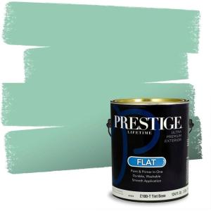 imagePRESTIGE Interior Paint and Primer in One Ballfield Satin 1 GallonVillager