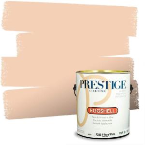 imagePRESTIGE Interior Paint and Primer in One Capri Orange SemiGloss 1 GallonLunar Dust