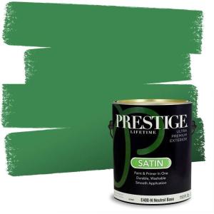 imagePRESTIGE Interior Paint and Primer in One Celtic Green Satin 1 GallonBlade of Grass