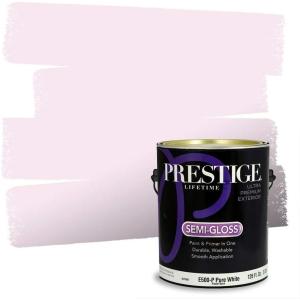 imagePRESTIGE Interior Paint and Primer in One Music Box SemiGloss 1 GallonStrawberry Milk