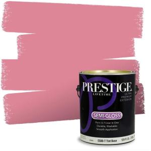 imagePRESTIGE Interior Paint and Primer in One Music Box SemiGloss 1 GallonVinyl Pink