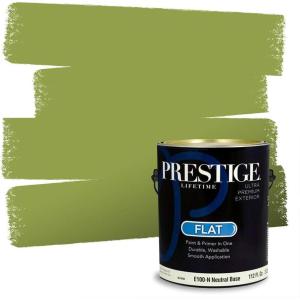 imagePRESTIGE Paints Interior Paint and Primer in One 1 Gallon Satin Sea GrassLime Squeeze