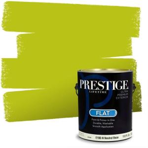 imagePRESTIGE Paints Interior Paint and Primer in One 1 Gallon Satin Sea GrassPeel
