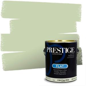 imagePRESTIGE Paints Interior Paint and Primer in One 1Gallon SemiGloss PansyGreen Sea