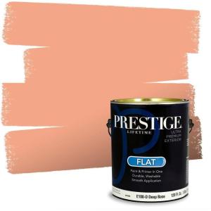 imagePRESTIGE Paints P500N84BM Interior Paint and Primer In One SemiGloss Comparable Match of Benjamin Moore 1 gallon Fiesta Orange74BMPCM