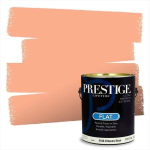 imagePRESTIGE Paints P500N84BM Interior Paint and Primer In One SemiGloss Comparable Match of Benjamin Moore 1 gallon Fiesta Orange81BMPCM