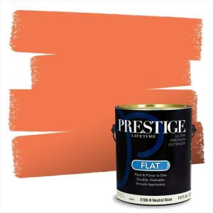imagePRESTIGE Paints P500N84BM Interior Paint and Primer In One SemiGloss Comparable Match of Benjamin Moore 1 gallon Fiesta Orange84BMPCM
