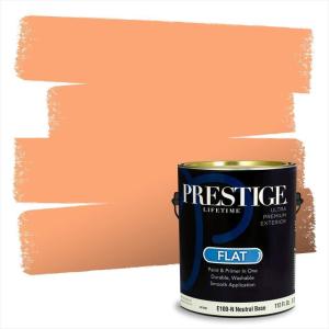 imagePRESTIGE Paints P500N84BM Interior Paint and Primer In One SemiGloss Comparable Match of Benjamin Moore 1 gallon Fiesta Orange90BMPCM