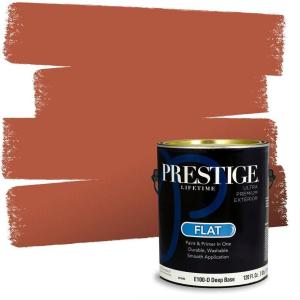 imagePRESTIGE Paints P500N84BM Interior Paint and Primer In One SemiGloss Comparable Match of Benjamin Moore 1 gallon Fiesta OrangeFiery Opal