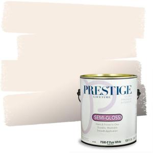 imagePRESTIGE Paints P500N84BM Interior Paint and Primer In One SemiGloss Comparable Match of Benjamin Moore 1 gallon Fiesta OrangeOpal