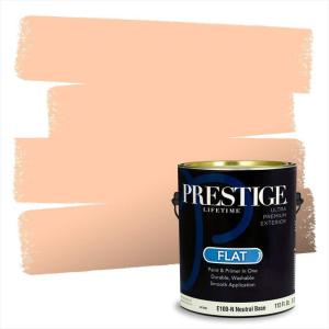 imagePRESTIGE Paints P500N84BM Interior Paint and Primer In One SemiGloss Comparable Match of Benjamin Moore 1 gallon Fiesta OrangeSummer Peach Tree