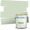 imagePRESTIGE Paints P400P449BM Interior Paint and Primer In One Satin Comparable Match of Benjamin Moore 1 gallon Serene Breeze437BMPCM