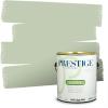 imagePRESTIGE Paints P400P449BM Interior Paint and Primer In One Satin Comparable Match of Benjamin Moore 1 gallon Serene Breeze438BMPCM