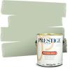 imagePRESTIGE Paints P400P449BM Interior Paint and Primer In One Satin Comparable Match of Benjamin Moore 1 gallon Serene Breeze438BMPCM