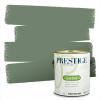 imagePRESTIGE Paints P400P449BM Interior Paint and Primer In One Satin Comparable Match of Benjamin Moore 1 gallon Serene Breeze446BMPCM