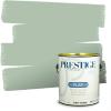 imagePRESTIGE Paints P400P449BM Interior Paint and Primer In One Satin Comparable Match of Benjamin Moore 1 gallon Serene Breeze451BMPCM