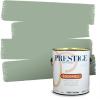 imagePRESTIGE Paints P400P449BM Interior Paint and Primer In One Satin Comparable Match of Benjamin Moore 1 gallon Serene Breeze452BMPCM