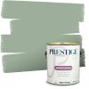 imagePRESTIGE Paints P400P449BM Interior Paint and Primer In One Satin Comparable Match of Benjamin Moore 1 gallon Serene Breeze452BMPCM