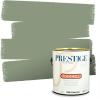 imagePRESTIGE Paints P400P449BM Interior Paint and Primer In One Satin Comparable Match of Benjamin Moore 1 gallon Serene Breeze453BMPCM