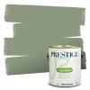 imagePRESTIGE Paints P400P449BM Interior Paint and Primer In One Satin Comparable Match of Benjamin Moore 1 gallon Serene Breeze453BMPCM