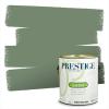 imagePRESTIGE Paints P400P449BM Interior Paint and Primer In One Satin Comparable Match of Benjamin Moore 1 gallon Serene Breeze454BMPCM