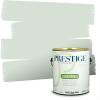 imagePRESTIGE Paints P400P449BM Interior Paint and Primer In One Satin Comparable Match of Benjamin Moore 1 gallon Serene Breeze456BMPCM
