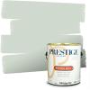 imagePRESTIGE Paints P400P449BM Interior Paint and Primer In One Satin Comparable Match of Benjamin Moore 1 gallon Serene Breeze457BMPCM