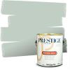 imagePRESTIGE Paints P400P449BM Interior Paint and Primer In One Satin Comparable Match of Benjamin Moore 1 gallon Serene Breeze458BMPCM