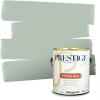 imagePRESTIGE Paints P400P449BM Interior Paint and Primer In One Satin Comparable Match of Benjamin Moore 1 gallon Serene Breeze459BMPCM
