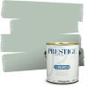 imagePRESTIGE Paints P400P449BM Interior Paint and Primer In One Satin Comparable Match of Benjamin Moore 1 gallon Serene Breeze459BMPCM