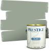 imagePRESTIGE Paints P400P449BM Interior Paint and Primer In One Satin Comparable Match of Benjamin Moore 1 gallon Serene Breeze460BMPCM