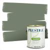 imagePRESTIGE Paints P400P449BM Interior Paint and Primer In One Satin Comparable Match of Benjamin Moore 1 gallon Serene Breeze461BMPCM