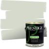 imagePRESTIGE Paints P400P449BM Interior Paint and Primer In One Satin Comparable Match of Benjamin Moore 1 gallon Serene Breeze464BMPCM
