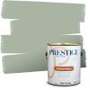 imagePRESTIGE Paints P400P449BM Interior Paint and Primer In One Satin Comparable Match of Benjamin Moore 1 gallon Serene Breeze466BMPCM