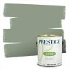 imagePRESTIGE Paints P400P449BM Interior Paint and Primer In One Satin Comparable Match of Benjamin Moore 1 gallon Serene Breeze467BMPCM