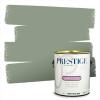 imagePRESTIGE Paints P400P449BM Interior Paint and Primer In One Satin Comparable Match of Benjamin Moore 1 gallon Serene Breeze467BMPCM