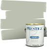 imagePRESTIGE Paints P400P449BM Interior Paint and Primer In One Satin Comparable Match of Benjamin Moore 1 gallon Serene Breeze472BMPCM