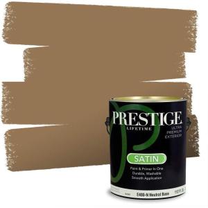 imagePRESTIGE Interior Paint and Primer in One Almond Petal Flat 1 GallonPecan Pie