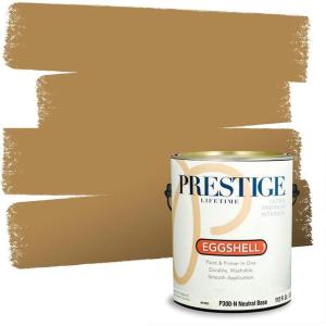 imagePRESTIGE Interior Paint and Primer in One Almond Petal Flat 1 GallonTruffle Oil