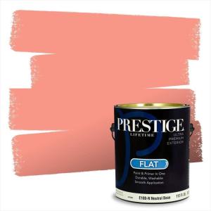 imagePRESTIGE Paints Exterior Paint and Primer In One 1Gallon Flat Comparable Match of Benjamin Moore Townsend Harbor Brown4BMPCM