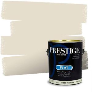 imagePRESTIGE Paints Exterior Paint and Primer In One 1Gallon Satin Comparable Match of Behr Gateway GrayMQ312PCM