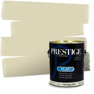 imagePRESTIGE Paints Exterior Paint and Primer In One 1Gallon Satin Comparable Match of Behr Gateway GrayMQ314PCM
