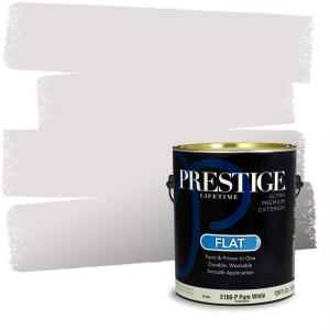 imagePRESTIGE Paints Exterior Paint and Primer In One 1Gallon Satin Comparable Match of Behr Gateway GrayMQ33PCM