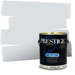 imagePRESTIGE Paints Exterior Paint and Primer In One 1Gallon Satin Comparable Match of Behr Gateway GrayMQ350PCM
