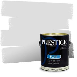 imagePRESTIGE Paints Exterior Paint and Primer In One 1Gallon Satin Comparable Match of Behr Gateway GrayMQ355PCM