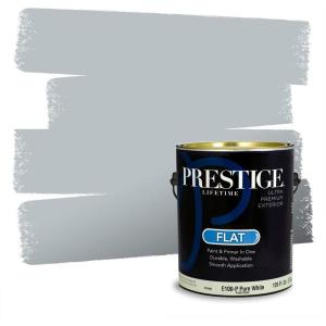 imagePRESTIGE Paints Exterior Paint and Primer In One 1Gallon Satin Comparable Match of Behr Gateway GrayMQ531PCM