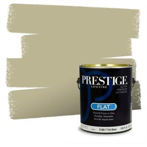imagePRESTIGE Paints Exterior Paint and Primer In One 1Gallon Satin Comparable Match of Behr Gateway GrayMQ656PCM